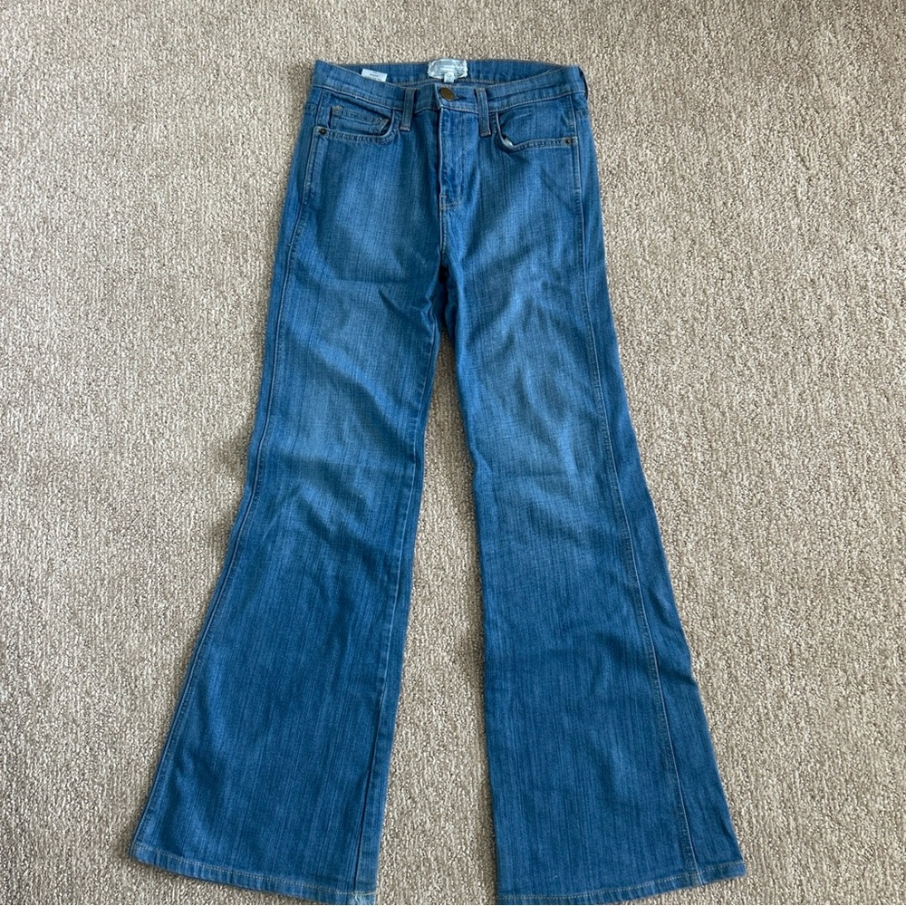Current/Elliott Flare Blue Denim Jeans